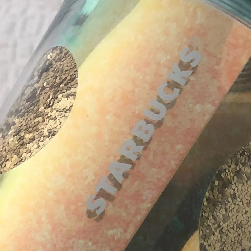 Starbucks Holographic Gliter Tumbler